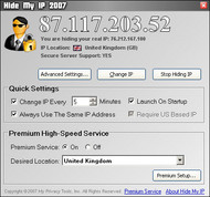 Hide My IP 2007 screenshot